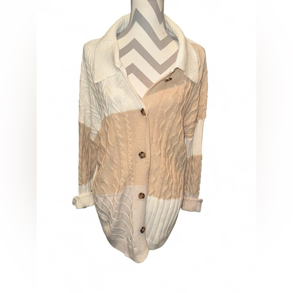 Sonoma Cream Cable Knit Sweater